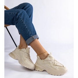 Bézs színű női sportcipő 1