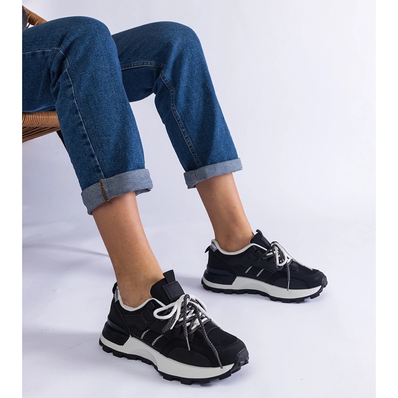 Fekete sport női cipők 1