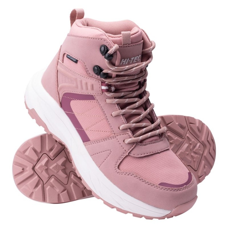 Hi-Tec Rozes közepes wp wo trekking cipője membránnal rózsaszín 1