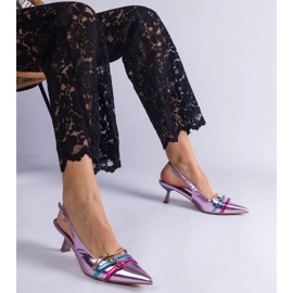 Lila kacsasarkú nyitott sarokkal ibolya 1