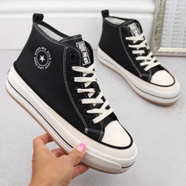 Big Star OO274062 cipők a fekete platformon 1