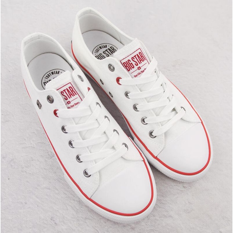 Big Star Klasszikus nagy csillag NN174301 fehér cipők 2 Big Star Klasszikus nagy csillag NN174301 fehér cipők 2