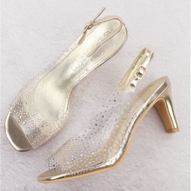 Potocki W magassarkú szandál WS43317 WOL284B aranysárga 2