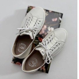 Olivier Női bőrcipő, Style 1238 fehér tornacipő 1