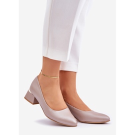 Lewski Shoes Lewski bőr szivattyúk 3118 sötét bézs 1