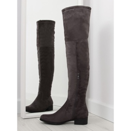 H182 szürke muskétás csizma barna sokszínű 1