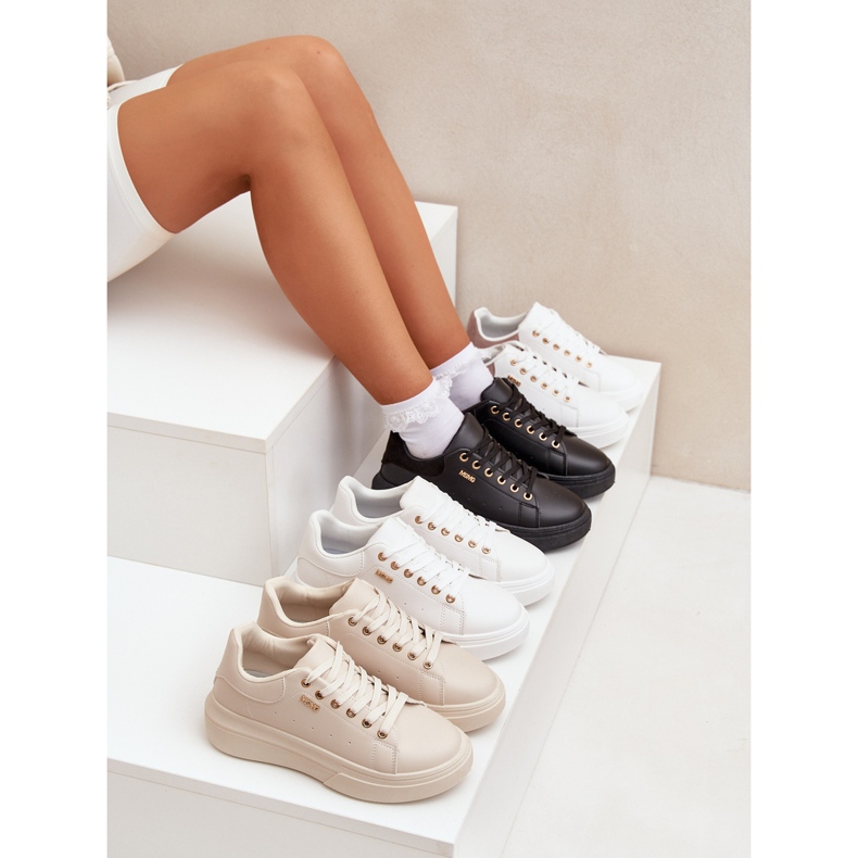 Női cipők a platformon öko bőr fekete 2 Női cipők a platformon öko bőr fekete 2