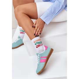 Alacsony női cipők öko bőr menta zöld 2