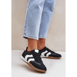 Klasszikus női cipők öko bőr fekete bőrrel 2