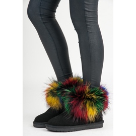 Dimar Többszínű bőr mukluki fekete 1 Dimar Többszínű bőr mukluki fekete 1