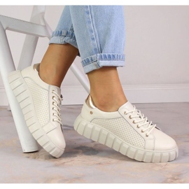 Filippo W PAW410 bézs bőr cipő 2