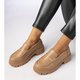 Női sötét bézs loaferek 2 Női sötét bézs loaferek 2