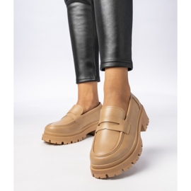 Női sötét bézs loaferek 1 Női sötét bézs loaferek 1