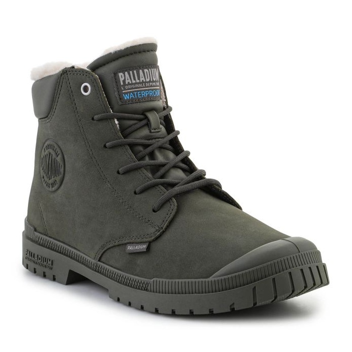 Palladium SP20 mandzsetta bőr vízálló Wl U 79067-325-M Olive éjszakai cipő zöld 2
