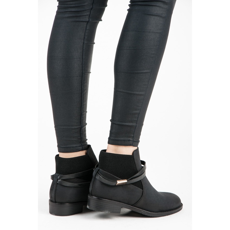 Vinceza Alacsony Jodhpur csizma fekete 1