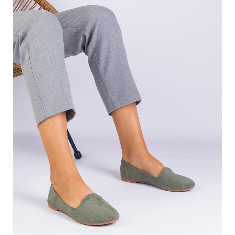 Zöld klasszikus balerinák az Ekozamszból 1