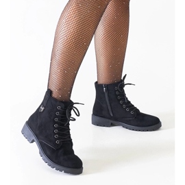 Velúr alacsony sarkú pumpák, klasszikus fekete női alacsony sarkú cipő 2