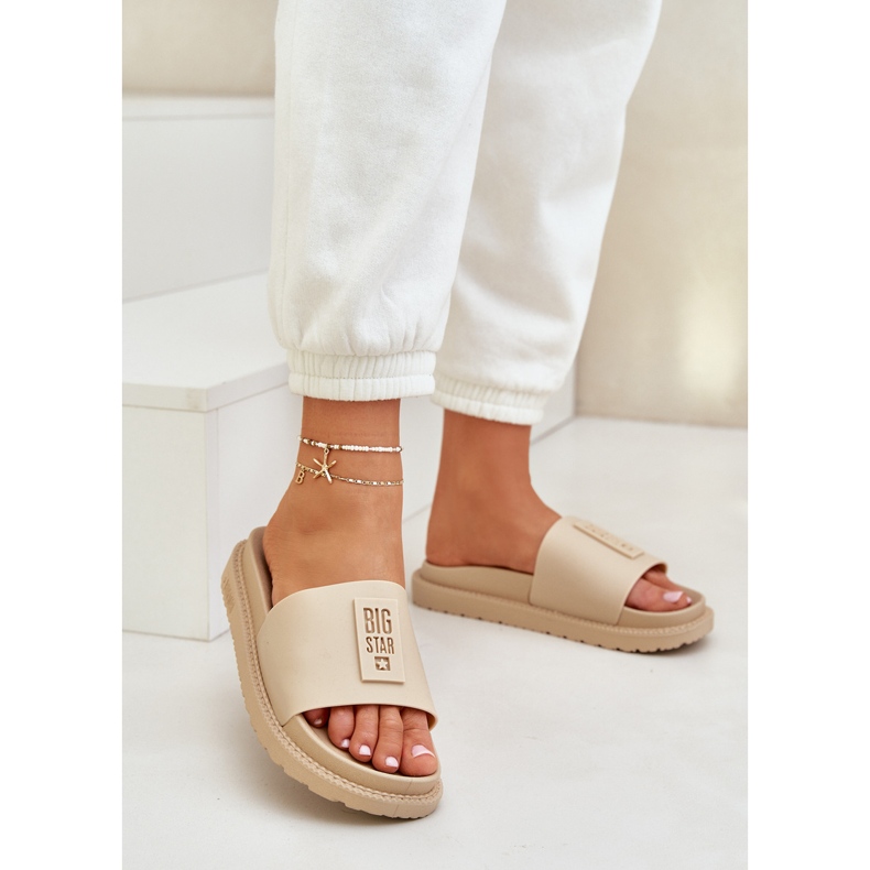 Big Star Női papucs nagy csillag ll274a210 bézs 1