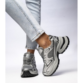 Női szürke-ezüst sport cipők 1