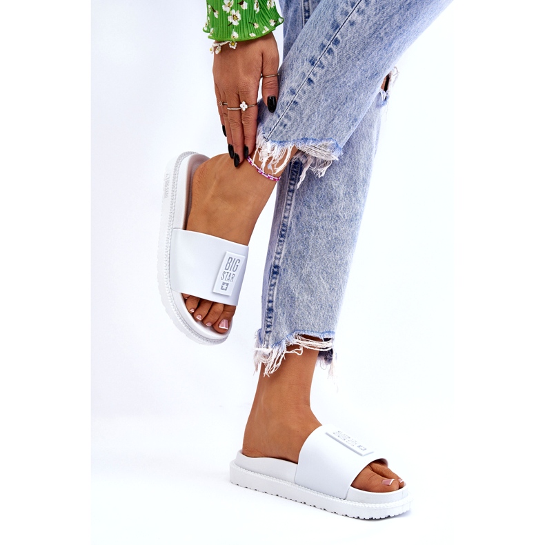 Női Big Star papucs LL274428 fehér 3