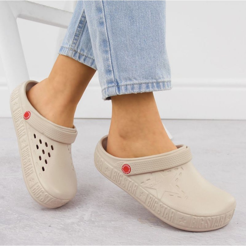 Női Clogs Big Star II275012 bézs 2 Női Clogs Big Star II275012 bézs 2