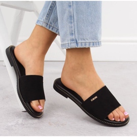 Big Star Női papucs nagy csillag RR274618 fekete 2