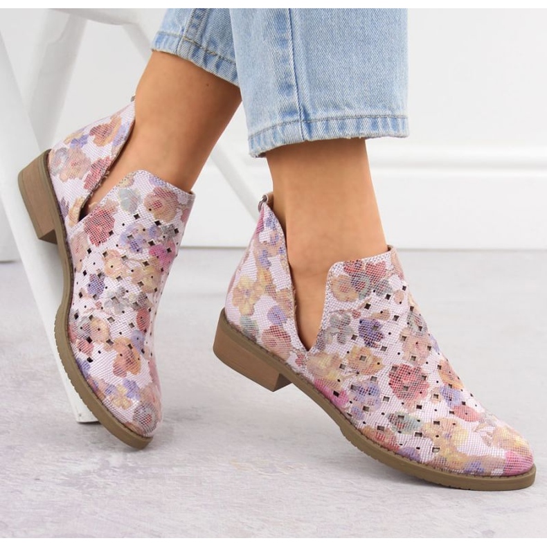 M.Daszyński M. Dasyński Boots SA62-102 OpenWork lila 2