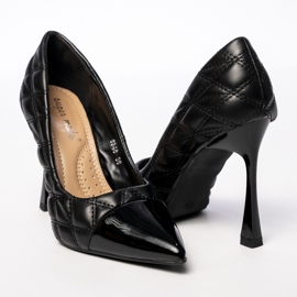 Női Veronique fekete szivattyúk 2