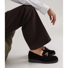 Női Lunova Black Loafers fekete 1