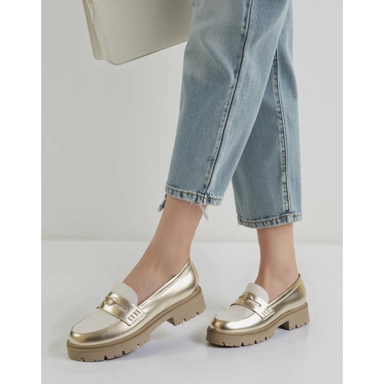 Női arany cipő aranysárga 1