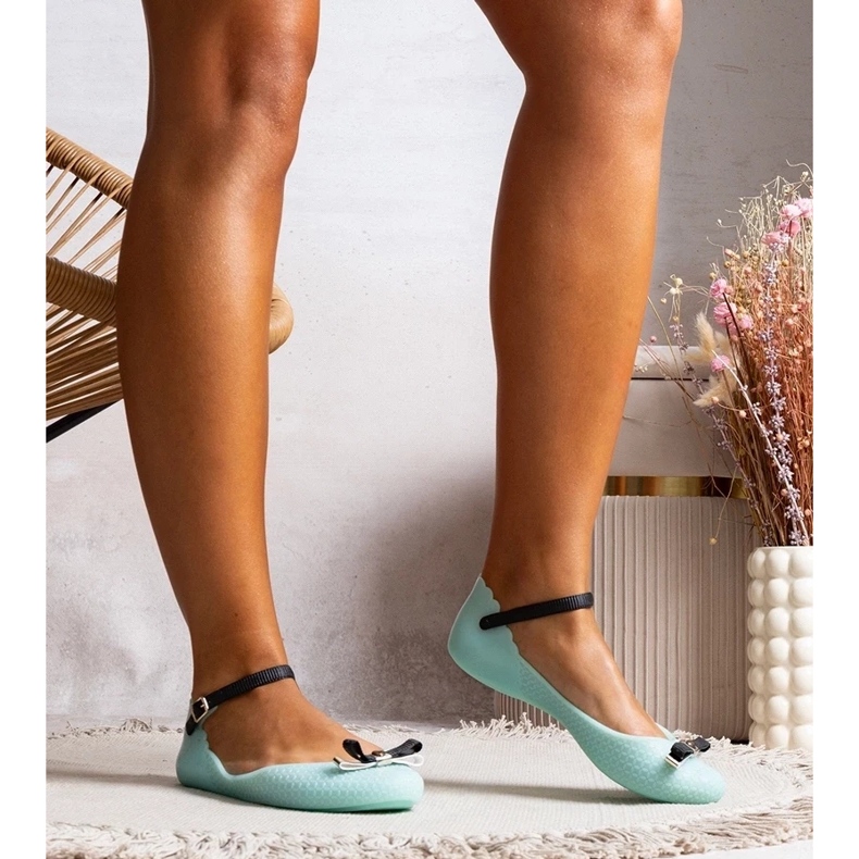 D/GMR Női kék balerinák gumiból készült íj és kapocs 1 D/GMR Női kék balerinák gumiból készült íj és kapocs 1