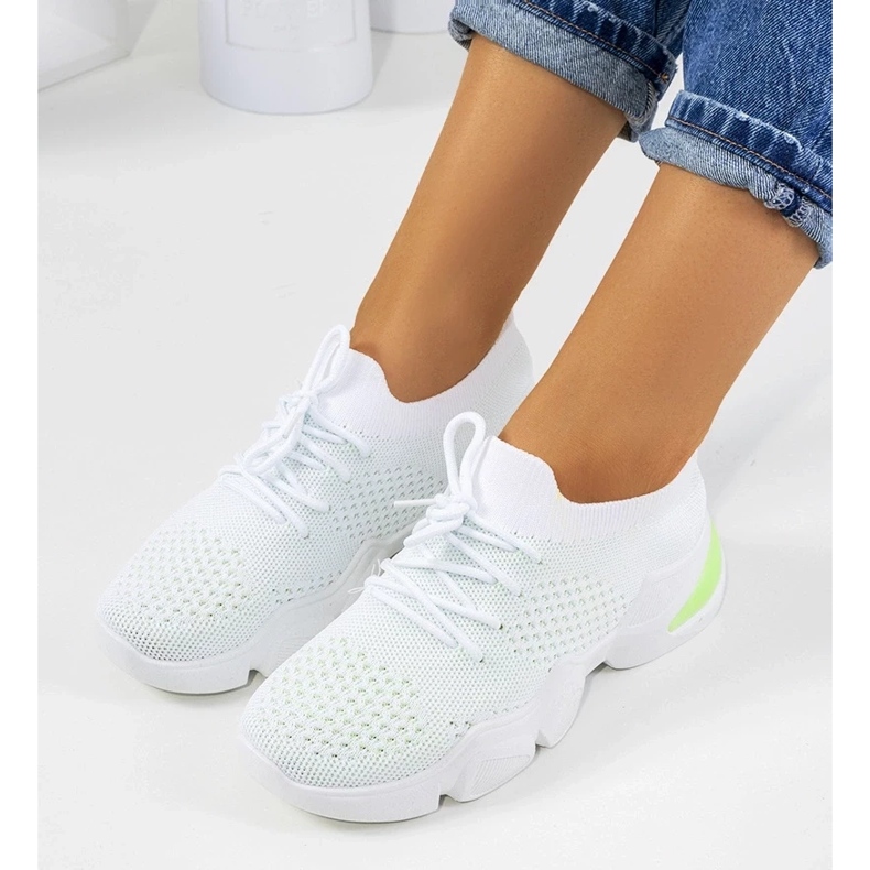 D/GMR Daniela fehér és zöld sportcipő 1