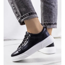 D/GMR Fekete tornacipő vastag Louisiana talpon 2