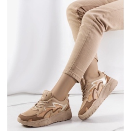 D/GMR Brito barna tornacipő bézs 2 D/GMR Brito barna tornacipő bézs 2