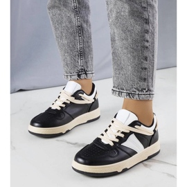 D/GMR Marcella női fekete tornacipő bézs 1 D/GMR Marcella női fekete tornacipő bézs 1