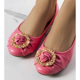 D/GMR Rózsaszín balerinák arany díszítéssel az Antoinette-től 1