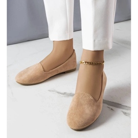 D/GMR Marion bézs öko-velúr balerinák 1