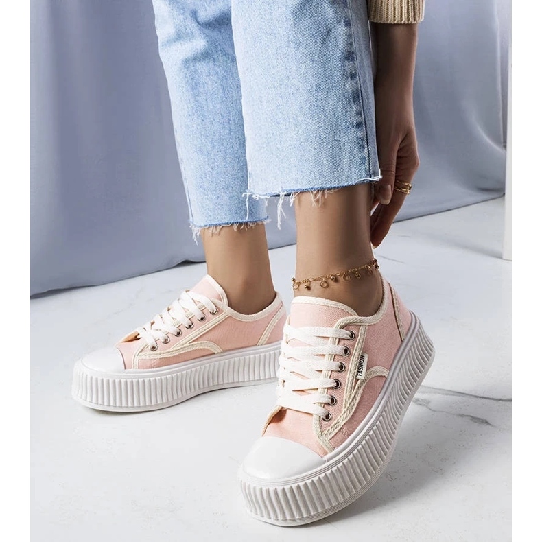 D/GMR Connie rózsaszín platformos tornacipője 1