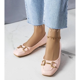 D/GMR Rózsaszín balerinák arany díszítéssel az Iris-től 2