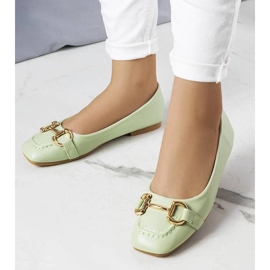 D/GMR Zöld balerinák arany írisz díszítéssel 1