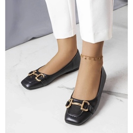 D/GMR Fekete balerinák arany díszítéssel az Iristől 2