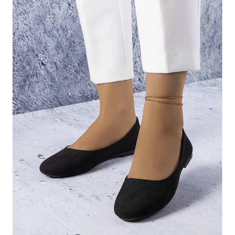 D/GMR Fekete lapos bőr talpbetétes Lespérance 1