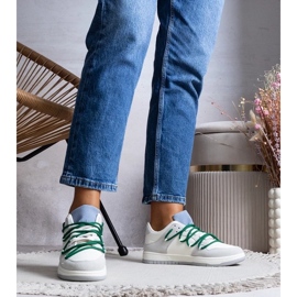 D/GMR Szürke cipők női cipők zöld húrokkal Arcobaleno 2 D/GMR Szürke cipők női cipők zöld húrokkal Arcobaleno 2