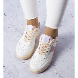 D/GMR Fehér és rózsaszín női tornacipő a Marcella-tól 2 D/GMR Fehér és rózsaszín női tornacipő a Marcella-tól 2