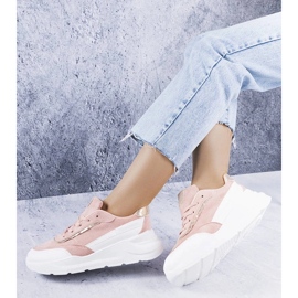 D/GMR Rózsaszín tornacipő öko-velúrból a Dupuis-tól 1