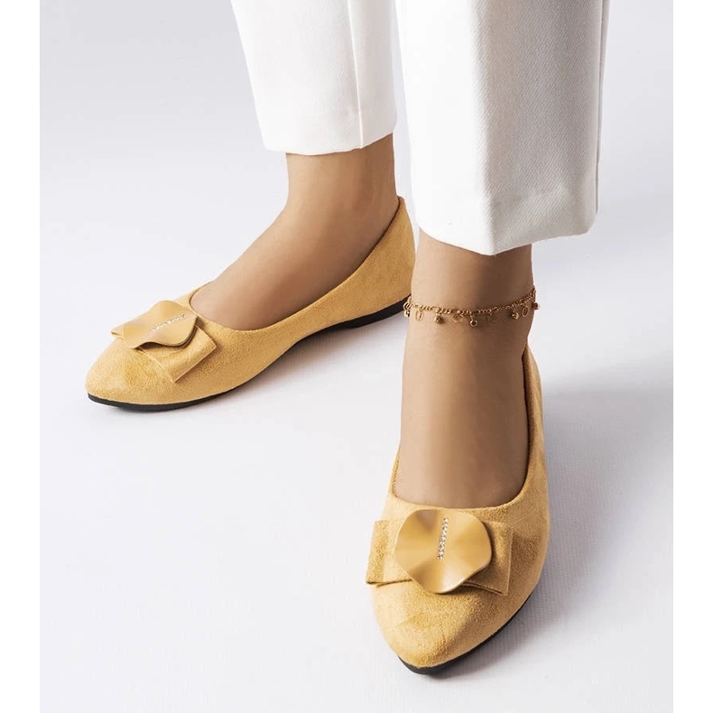 D/GMR Rémy strasszokkal díszített bézs balerinák 2