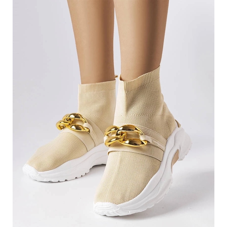 D/GMR A Baptiste bézs színű tornacipő lánccal 1 D/GMR A Baptiste bézs színű tornacipő lánccal 1