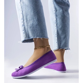 D/GMR Lila szövet balerinák a Gendrontól 2