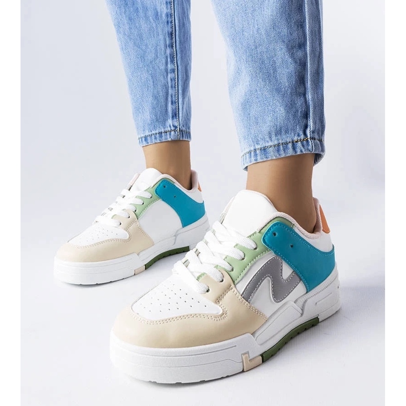 D/GMR Harter bézs és kék platformcipő 1