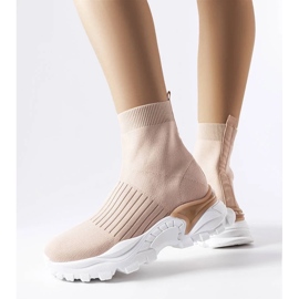 D/GMR Bézs színű tornacipő elasztikus felsőrésszel az Antonio-tól 1